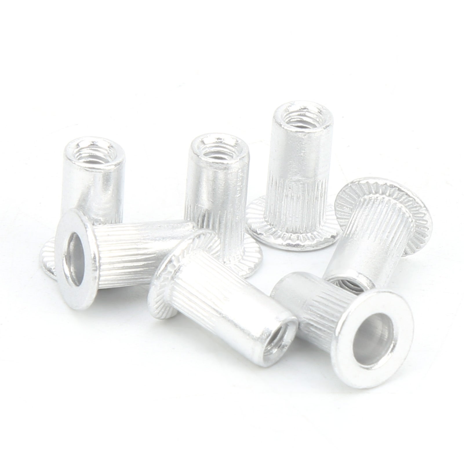 Kit De 100 écrous à Rivets En Aluminium Tête Plate - Sélection De Tailles, Pour Bricolage Et Réparations