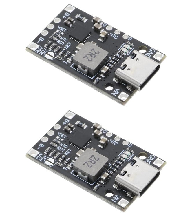 Lot De 2 Contrôleurs Solaires Automatiques Pour Batterie Lithium - Marche/Arrêt Lumière 3.2V 3.7V 4V 11.1V 12V, Idéal Lampes Jardin & Guirlandes Solaires