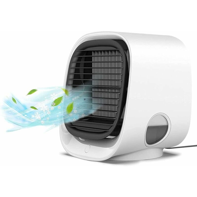 Mini klimatyzator przenośny, 3 w 1, wentylator chłodzący powietrze, klimatyzator, 3 prędkości, osobisty klimatyzator przenośny, mini cichy klimatyzato
