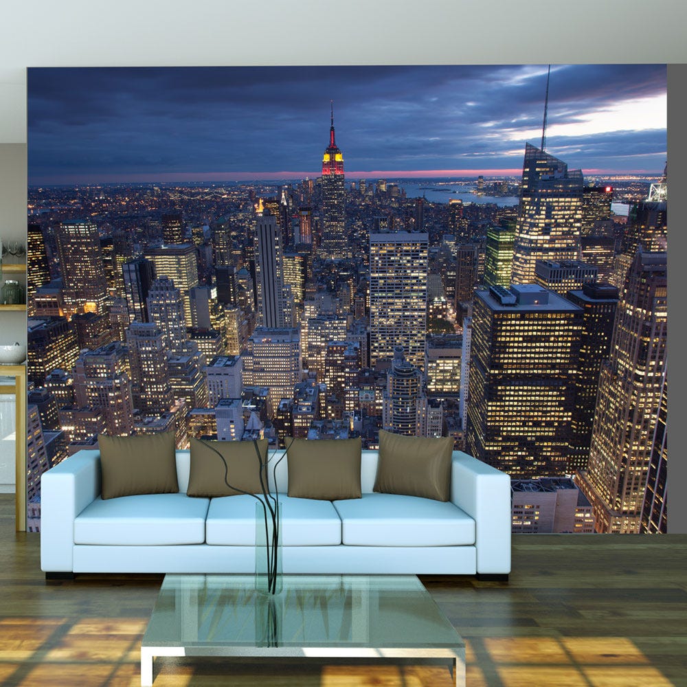 Papier Peint Trompe l'oeil - New York Urban View Papier Peint Trompe l'oeil - New York Urban View