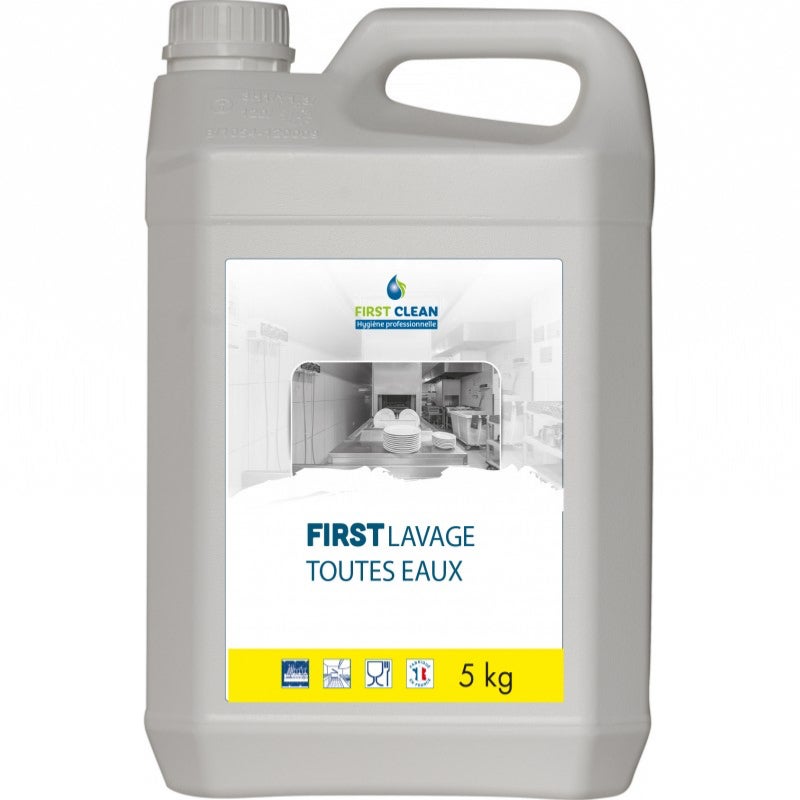 Lavage toutes eaux pour machine - First Clean - Bidon 5l - FIRST CLEAN ...