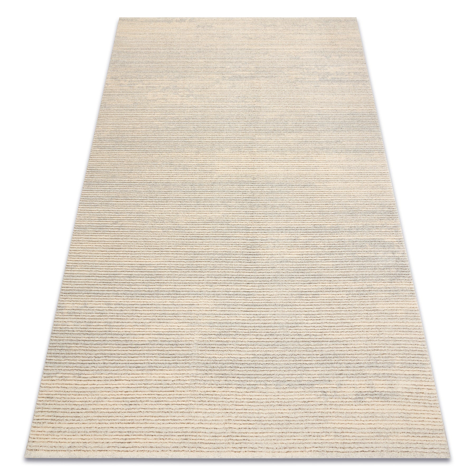 Dywan FLUX 461.93.AE120 wełniany OSTA - Linie, strukturalny, loftowy krem / szary 200x300 cm