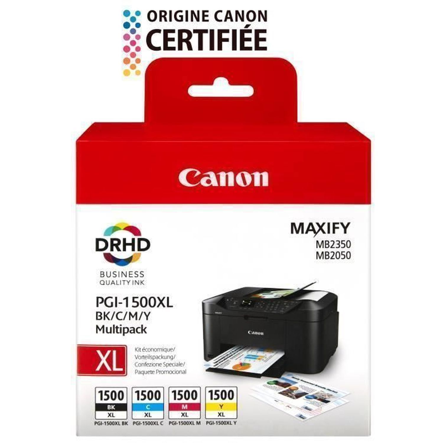 Multipak tuszów Canon PGI-1500XL atramentowa czarny cyjan magenta żółty