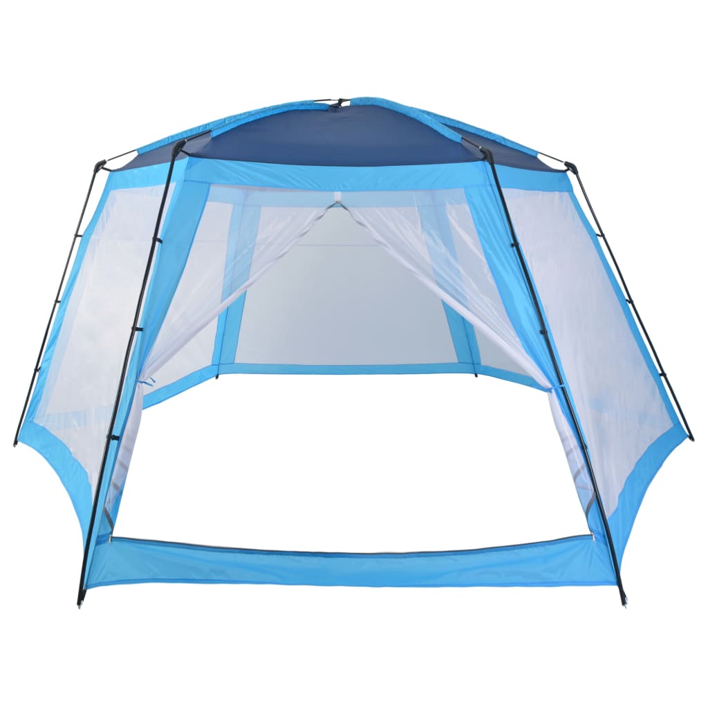 vidaXL Tente de piscine Tissu 590x520x250 cm Bleu - 4