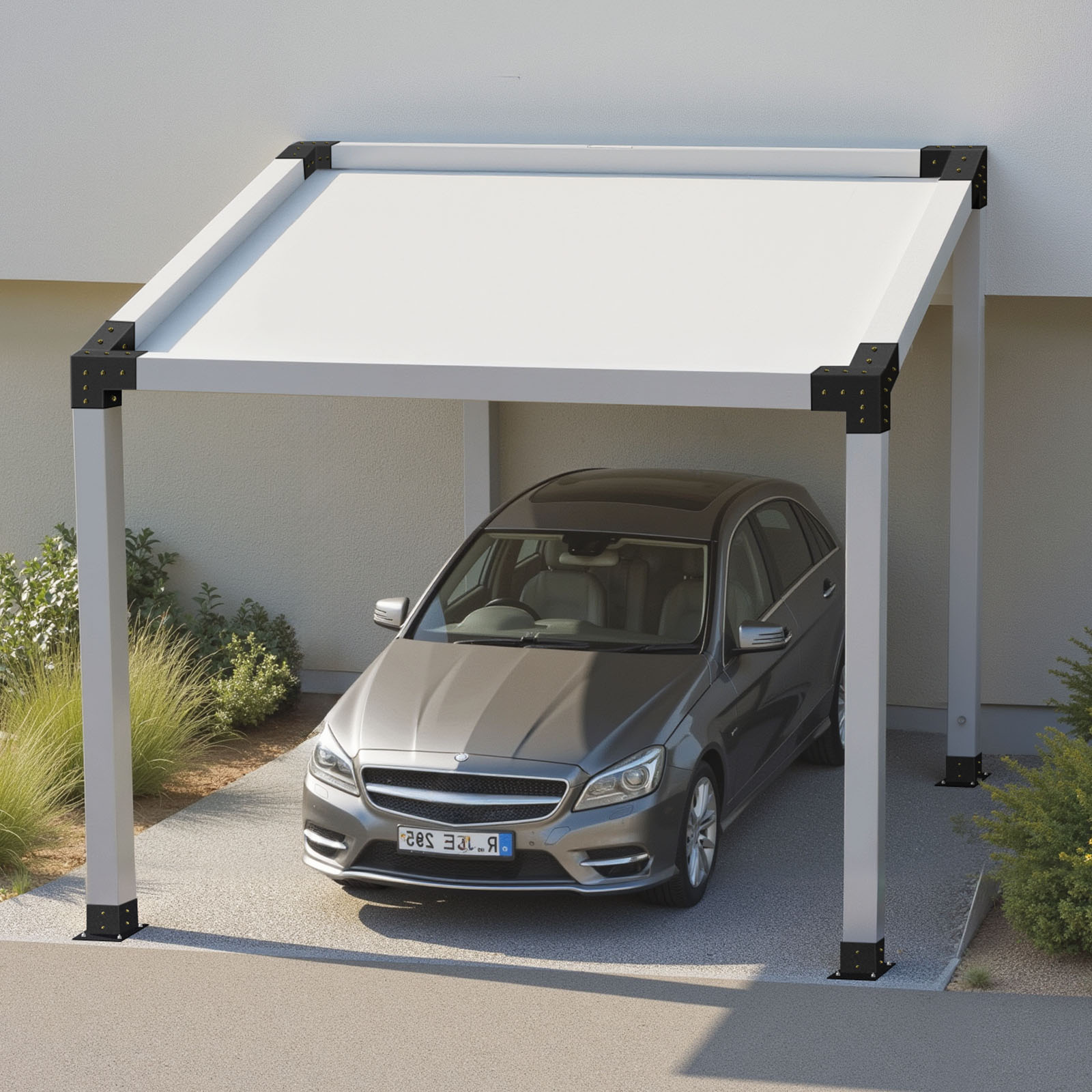 Kit Pergola 8 Pièces,VEVOR Support Incliné à 3 Voies 4x4