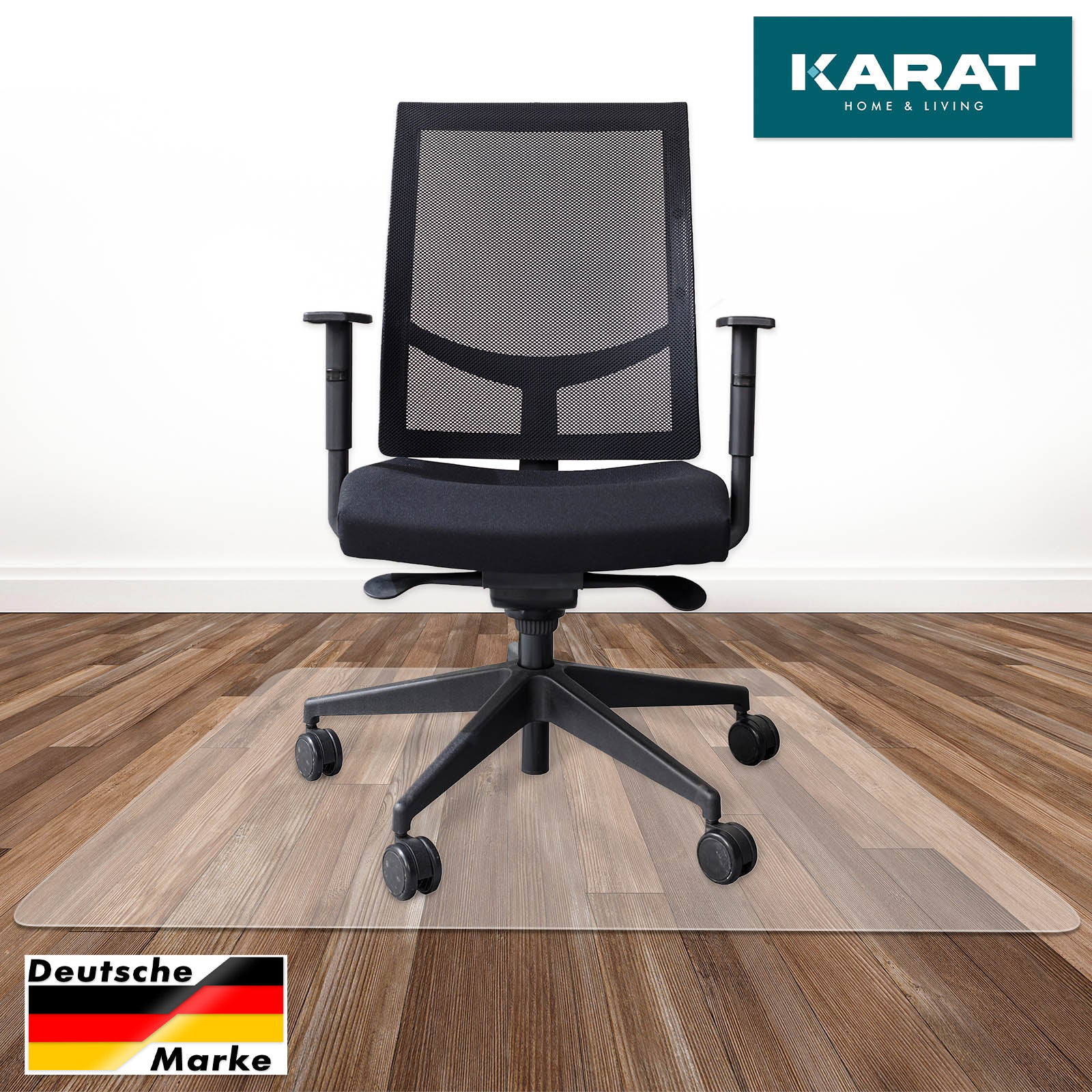 Kuyal Tapis De Chaise Transparent 76x121 Cm - Protection Sol Dur Bureau Et Maison