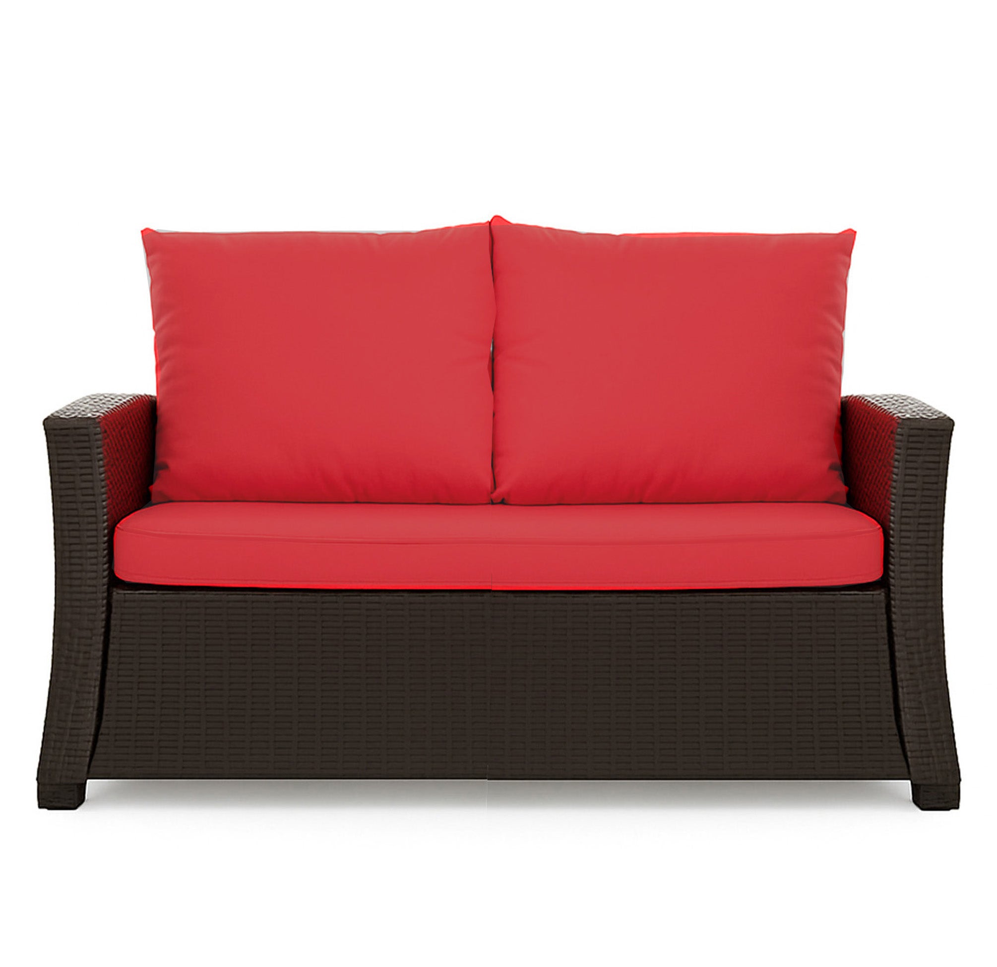 Poduszka ogrodowa na sofę rattanową 100x50x50cm poduszka na meble rattanowe czerwona, poduszka na balkon taras, poduszki na meble ogrodowe