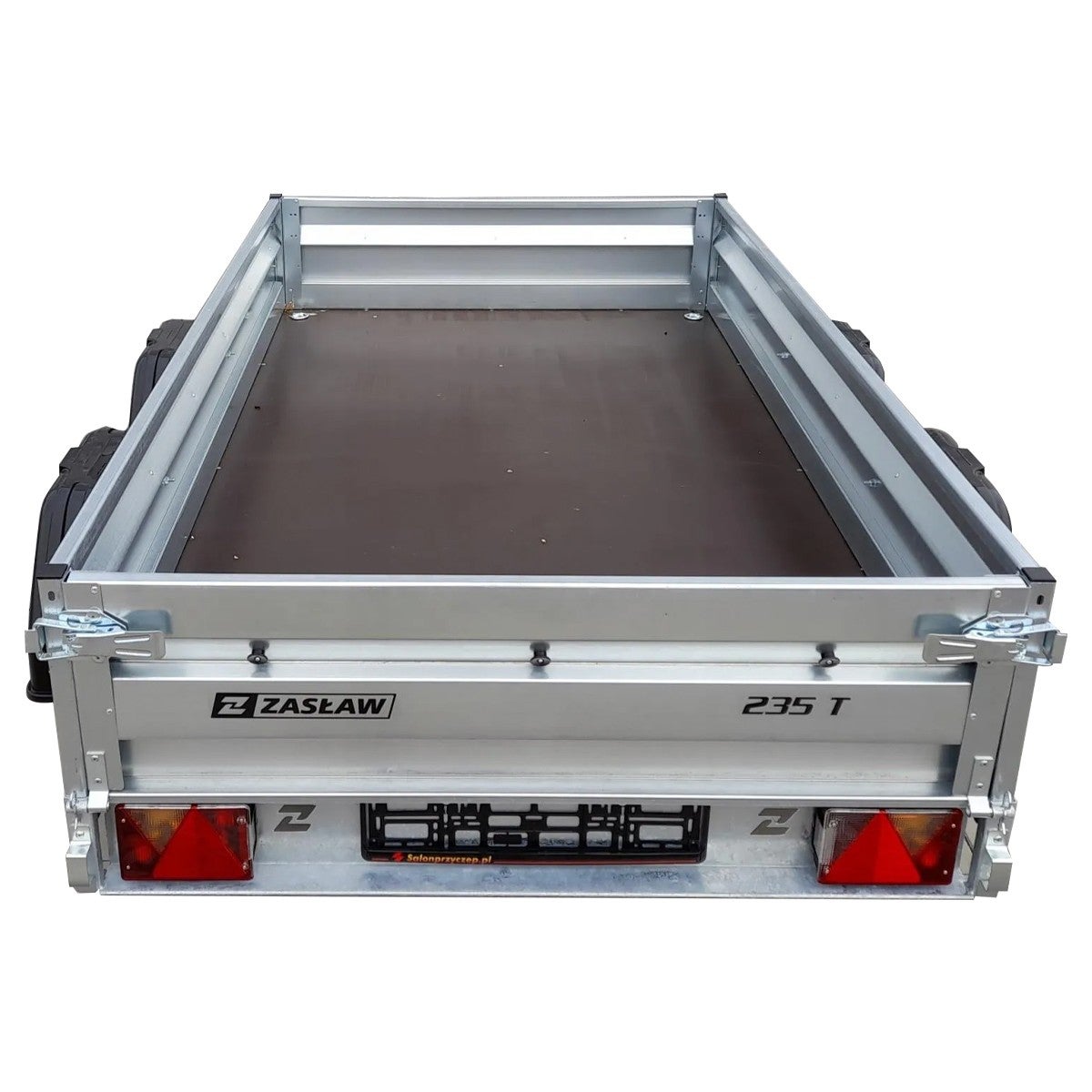 Remorque double essieu en acier 235 cm ridelles avant/arrière ouvrantes 235T - 4