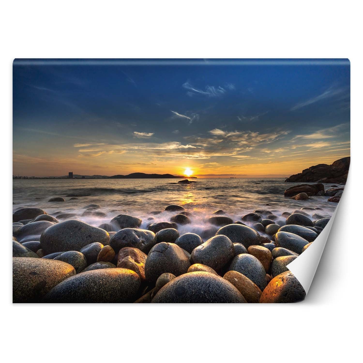 Fototapeta, Zachód słońca nad morzem 200x140