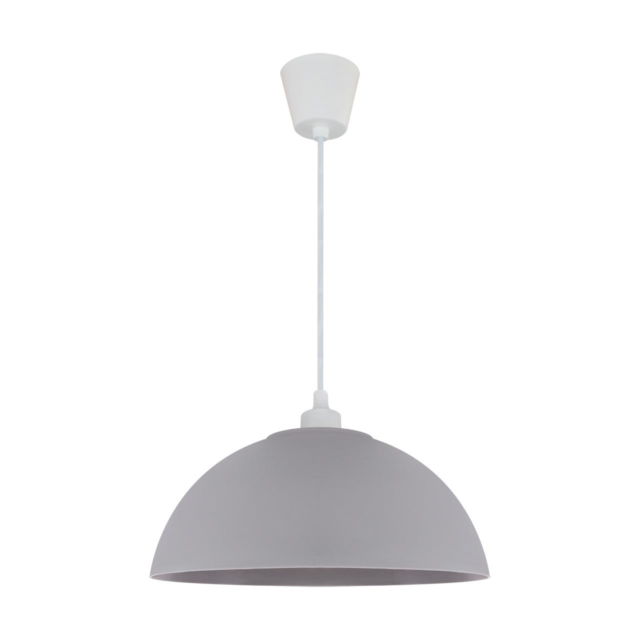 Lampa wisząca Inka szaro-biała 1xE27x25W minimalistyczna wym: 109,5 x 29 x 29 cm tworzywo sztuczne Struhm