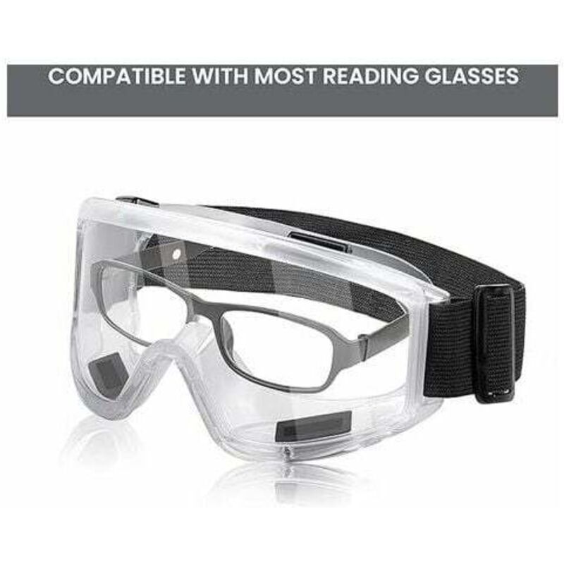 Lunettes de Protection Anti-buée Surlunettes de Sécurité Anti-rayures Idéal pour Bricolage, Chimie, Travaux, Chantiers - 2
