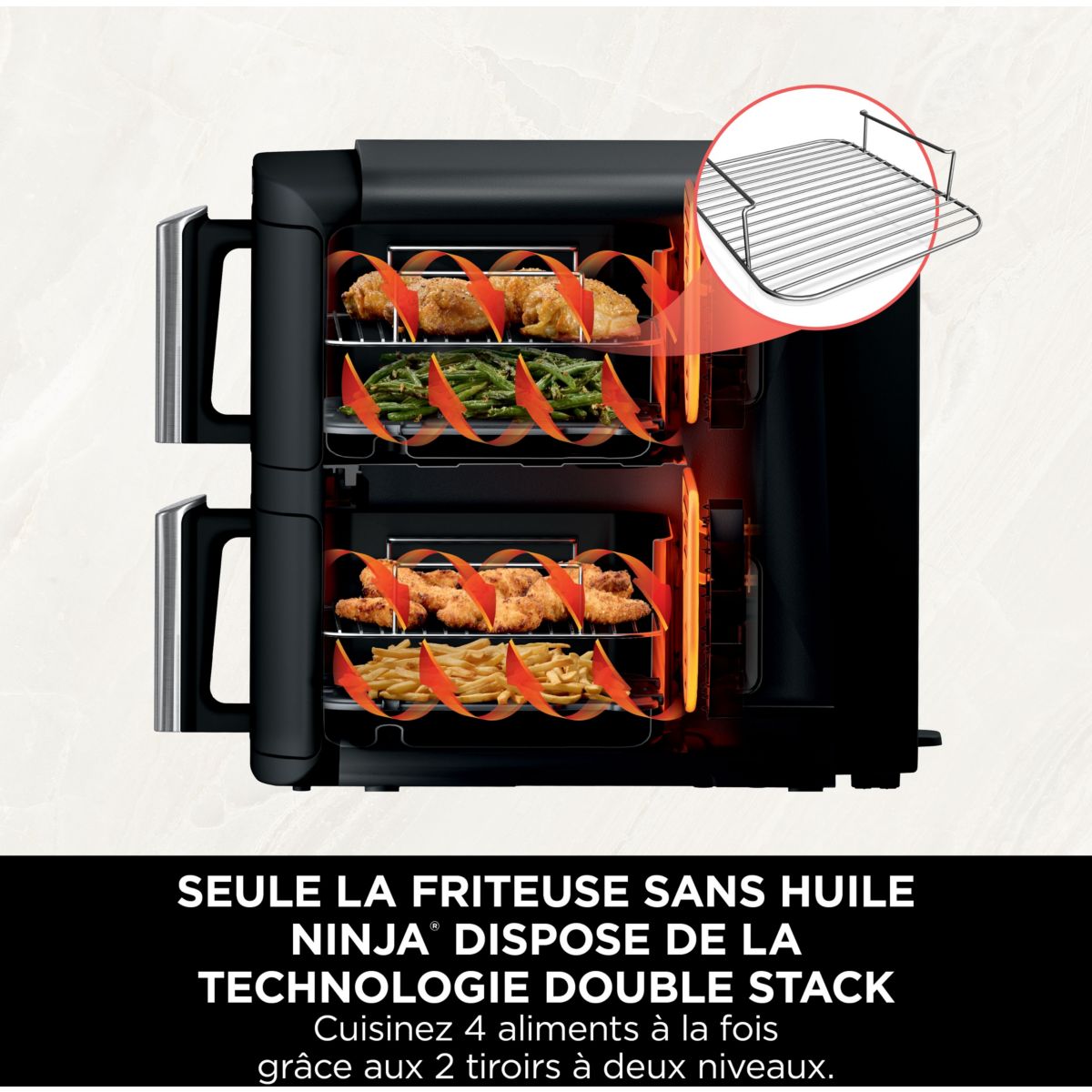 Friteuse sans huile NINJA Double Stack 7,6 L SL300EU - 3