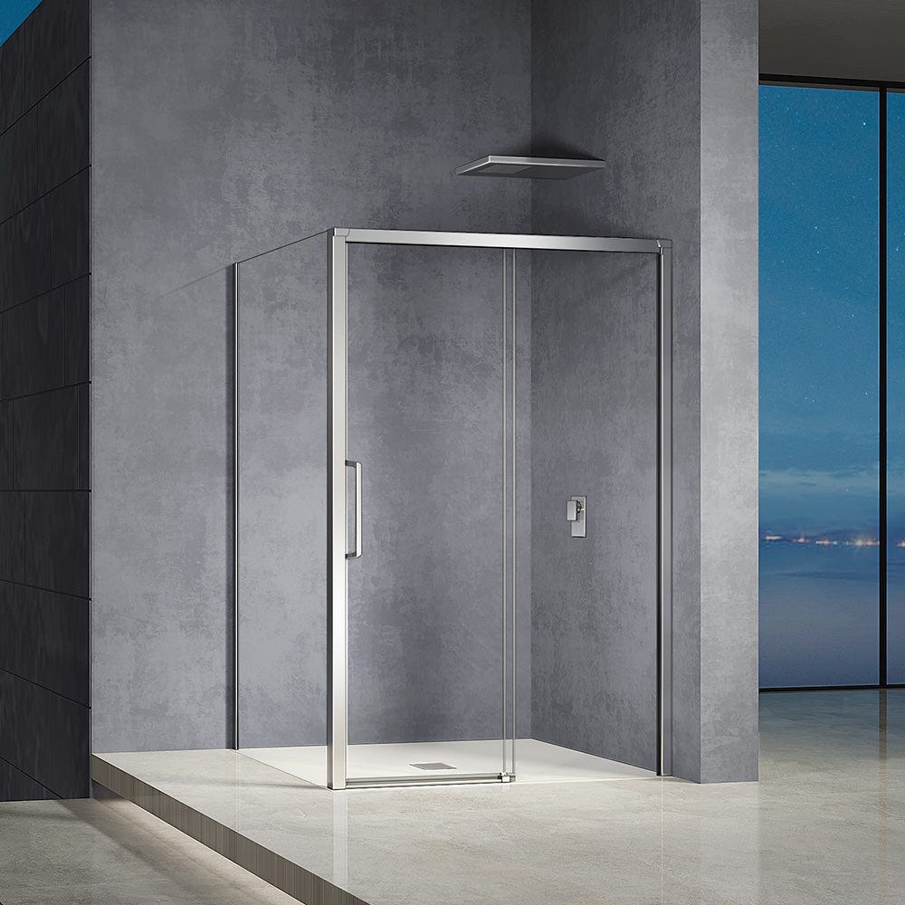 BERNSTEIN - Cabine de douche d'angle en verre trempé 8mm, Paroi de douche en coin avec BERNSTEIN - Cabine de douche d'angle en verre trempé 8mm, Paroi de douche en coin avec