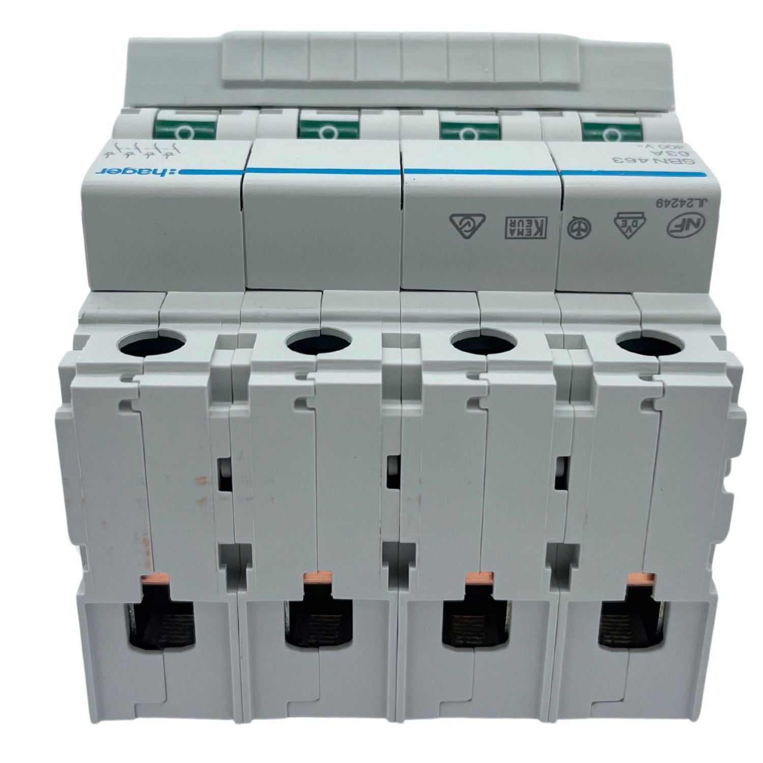 Hager - Interrupteur modulaire 4 pôles 63A - SBN463 - 3