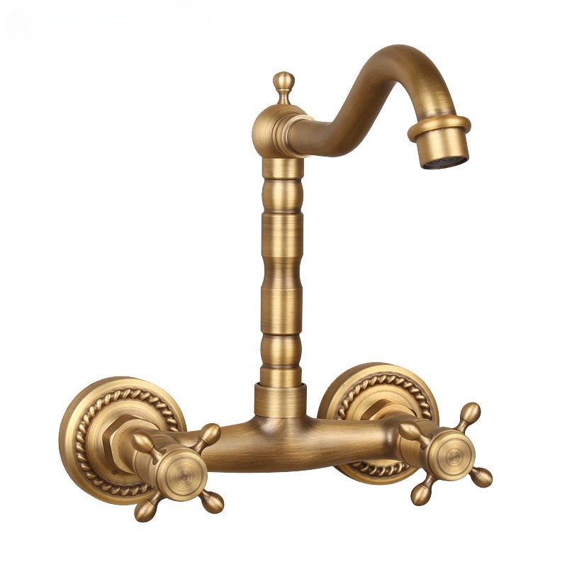 Robinet Mural Vintage, Robinet Mural Rétro En Laiton, Robinet En Laiton