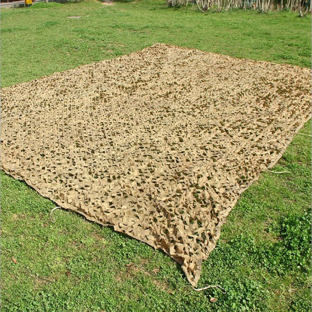 Red de camuflaje color arena - Red de sombra beige militar - Vela de sombra para pérgola, protección solar (Tamaño: 3 x 4 m) - 8