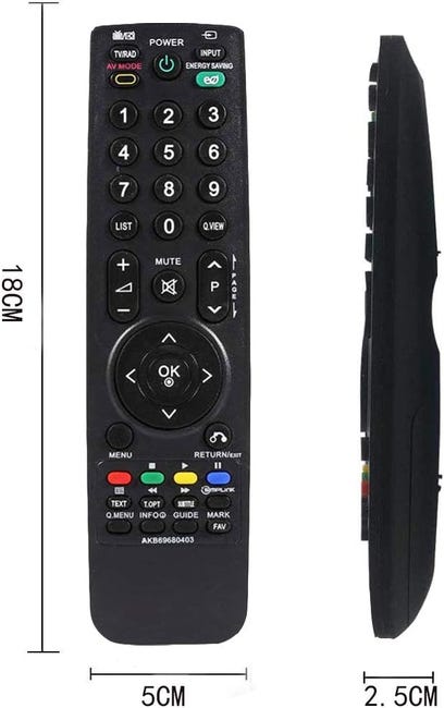 Télécommande de remplacement pour LG AKB69680403 TV téléviseur Télécommande de remplacement pour LG AKB69680403 TV téléviseur