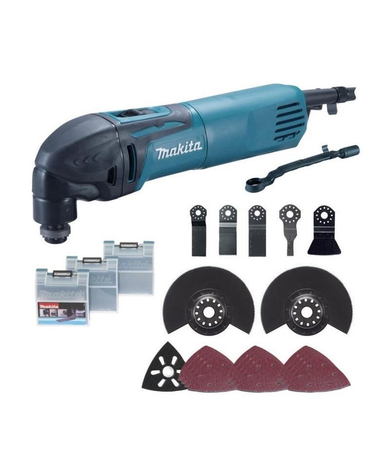 Découpeur-ponceur multifonctions 320 W avec kit d'accessoires dans coffret Makpac - MAKITA TM3010CX3J - 8