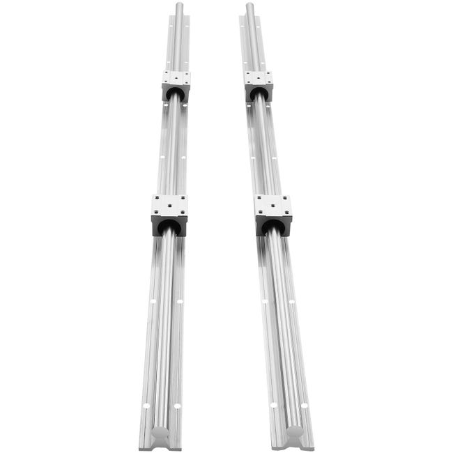 4 Stuks Lineaire Lagers SBR20UU – 20 Mm – Aluminium – Voor Lineaire Rails SBR20 – Soepel En Precies