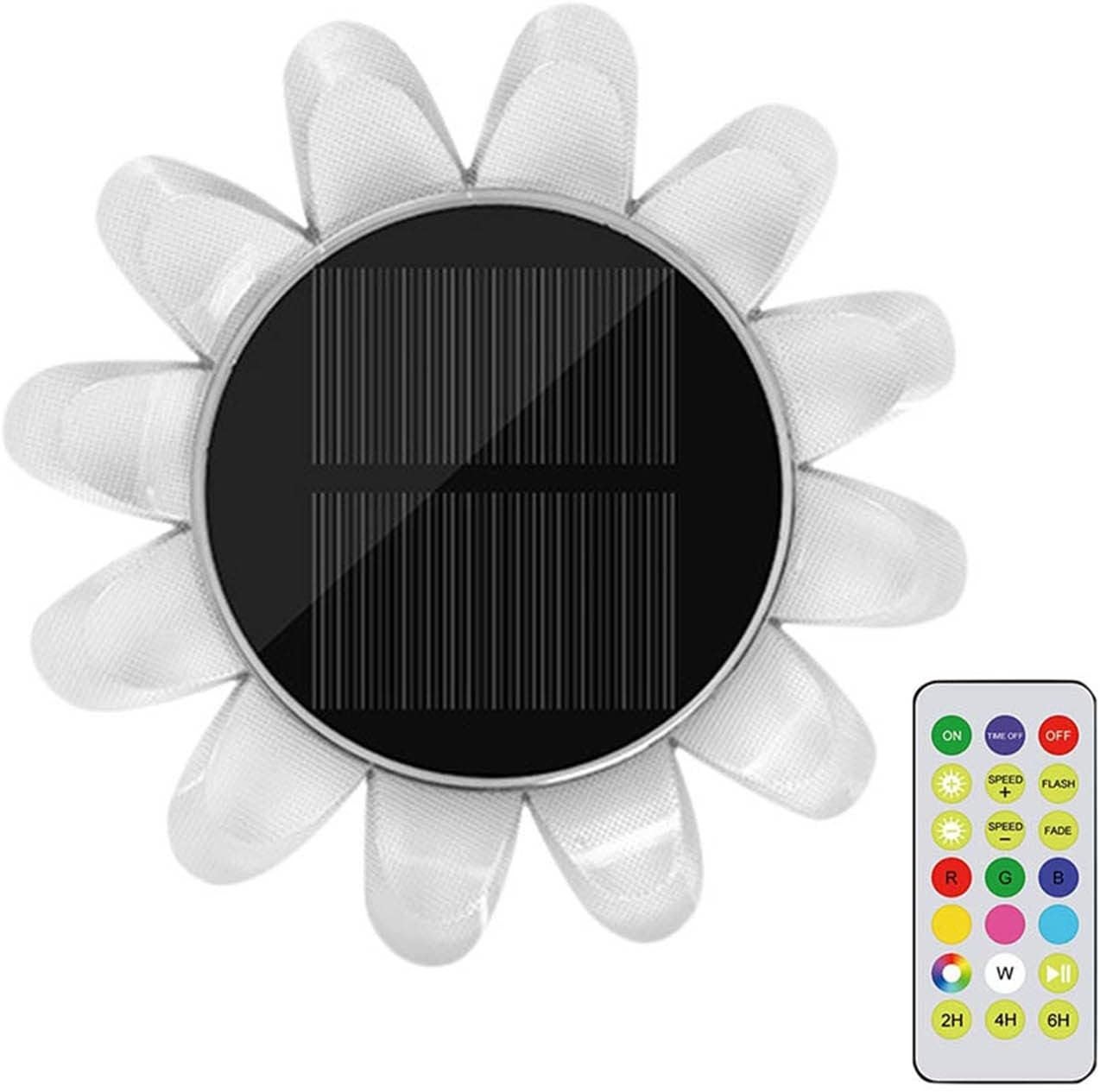 Pływające lampy solarne do basenu, lampy solarne w kształcie słonecznika z pilotem, wodoodporne diody LED RGB zmieniające kolor