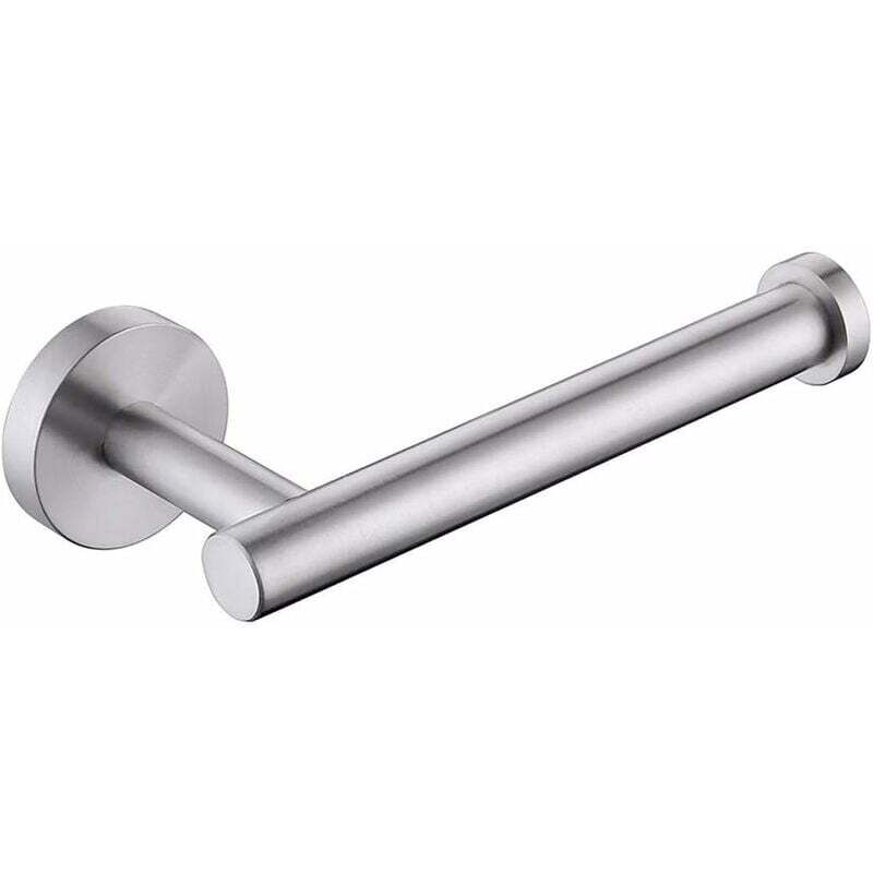 Suport hârtie igienică montat pe perete, rolă hârtie igienică, oțel inoxidabil periat cu șuruburi, 12 cm