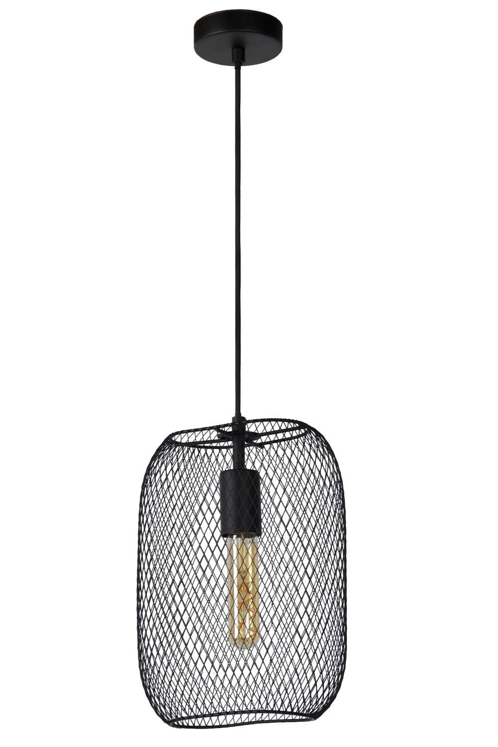 Lucide MESH - Suspension - 1xE27 - Noir - 2