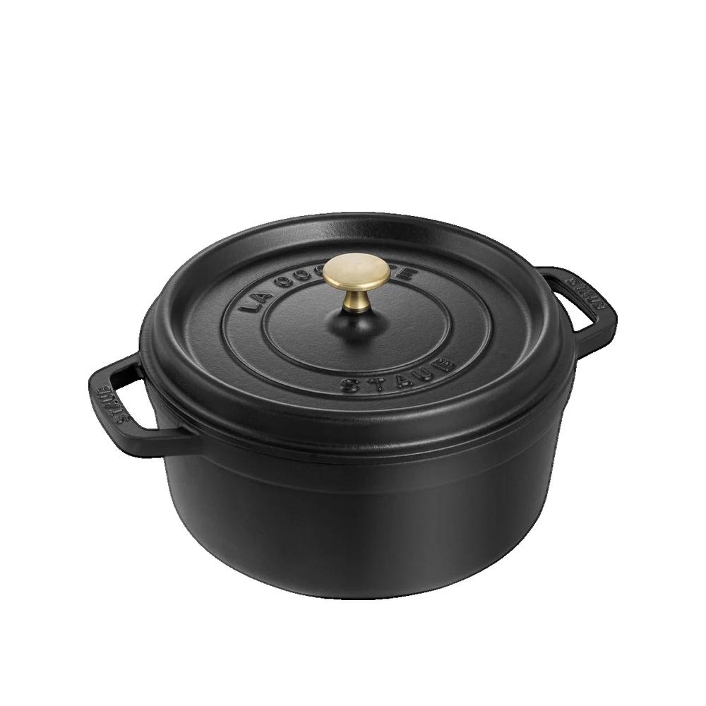 Staub La Cocotte 26cm ronde bleu foncé, fonte | Leroy Merlin