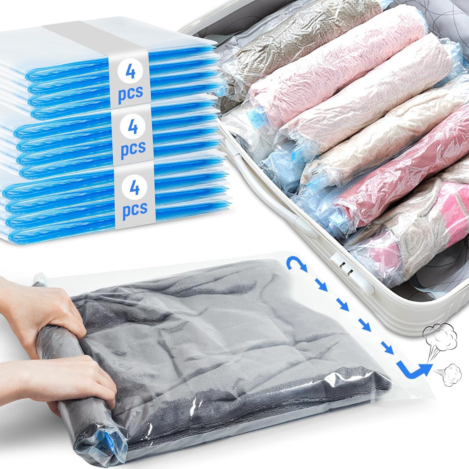 Storage Bags Sac Rangement Sous Vide Amazon Sac Compression Sac
