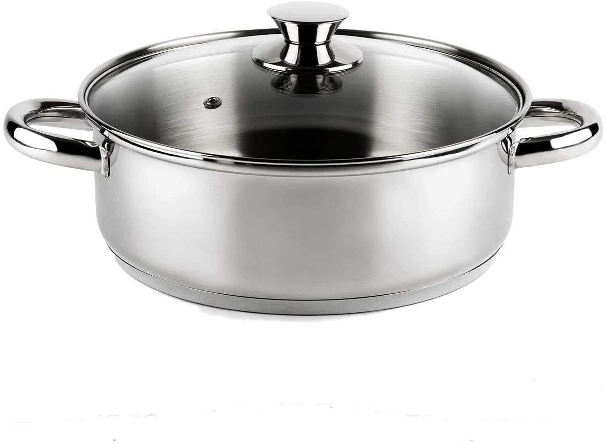 Casseruola IBILI Noah 32 Cm - Acciaio Inox 18/10, Con Coperchio | Adatta Induzione, Capacità 4.8L - Foto 3