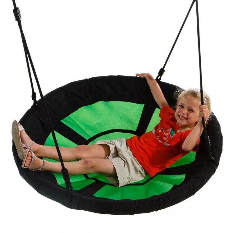 Balançoire double en bois rond Masgames DOBLE PLUS XL - 5