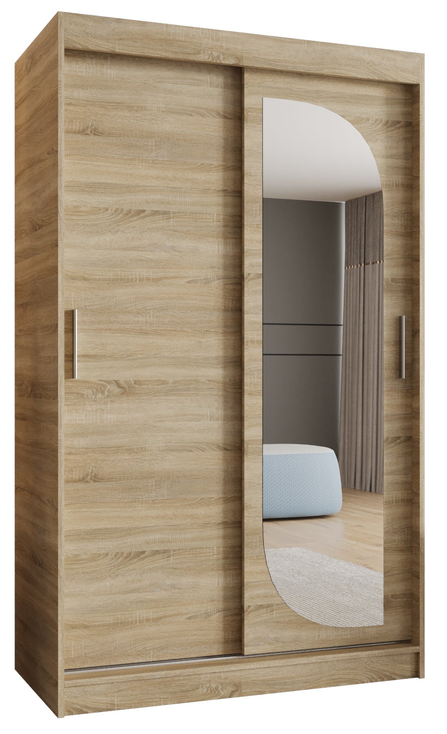 Szafa przesuwna garderoba LUCY 120 x 62 x 200 cm Sonoma - Abiks Meble