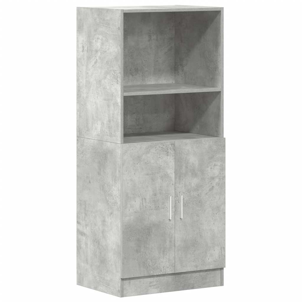Armadio Da Cucina Con Cassetto Grigio Cemento 80x46x81,5 Cm - Mobile Multistrato - Foto 4