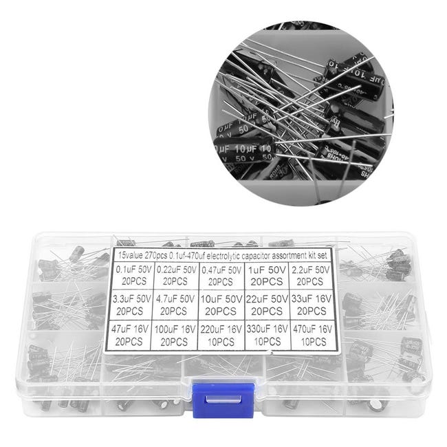 Condensador 0.47uf Surtido De Condensadores Electrolu00edticos