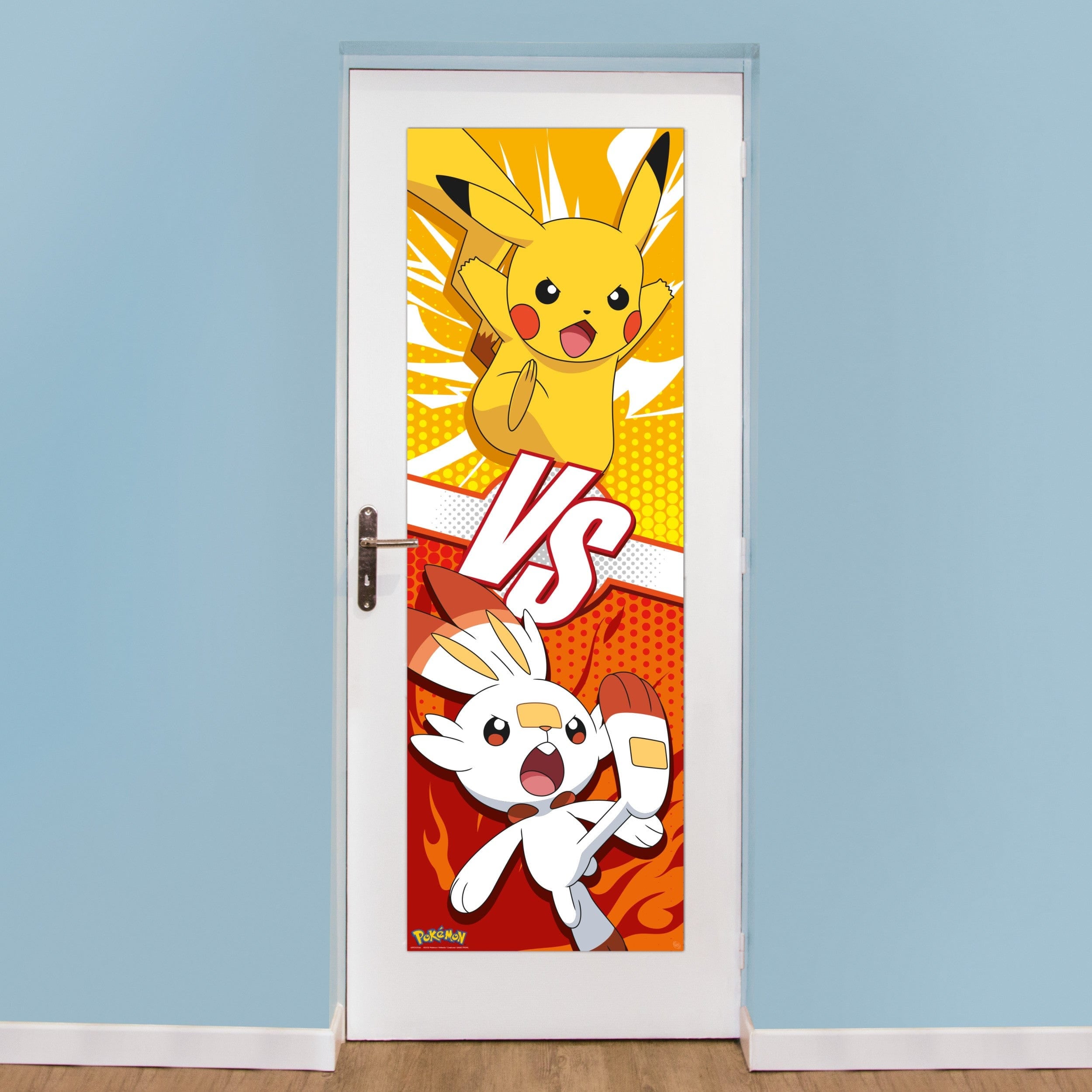Poster Pokémon - Pikachu and Scorbunny 53x158cm - 2