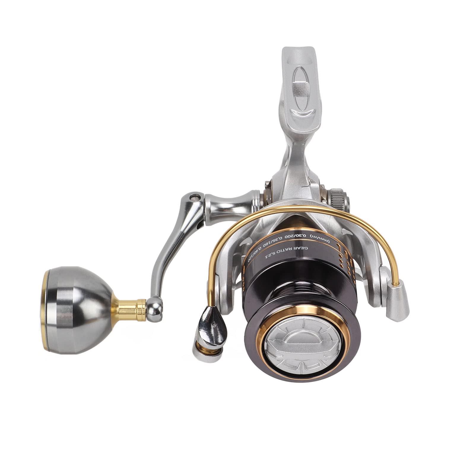 ASTON4000 Mulinelli 5.2: 1 Rapporto di trasmissione ad alta velocità 10+1BB Mulinello da pesca completamente in metallo liscio e potente - 5