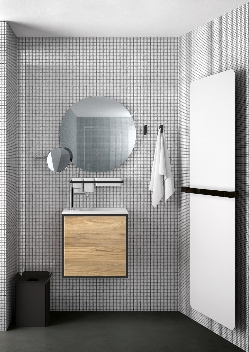 Lineabeta - Termoarredo idraulico a muro Caligo L.47 H.119 cm in acciaio bianco - 2