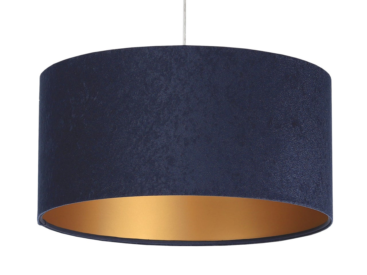 Lampa wisząca HOME 40 granatowa/złota