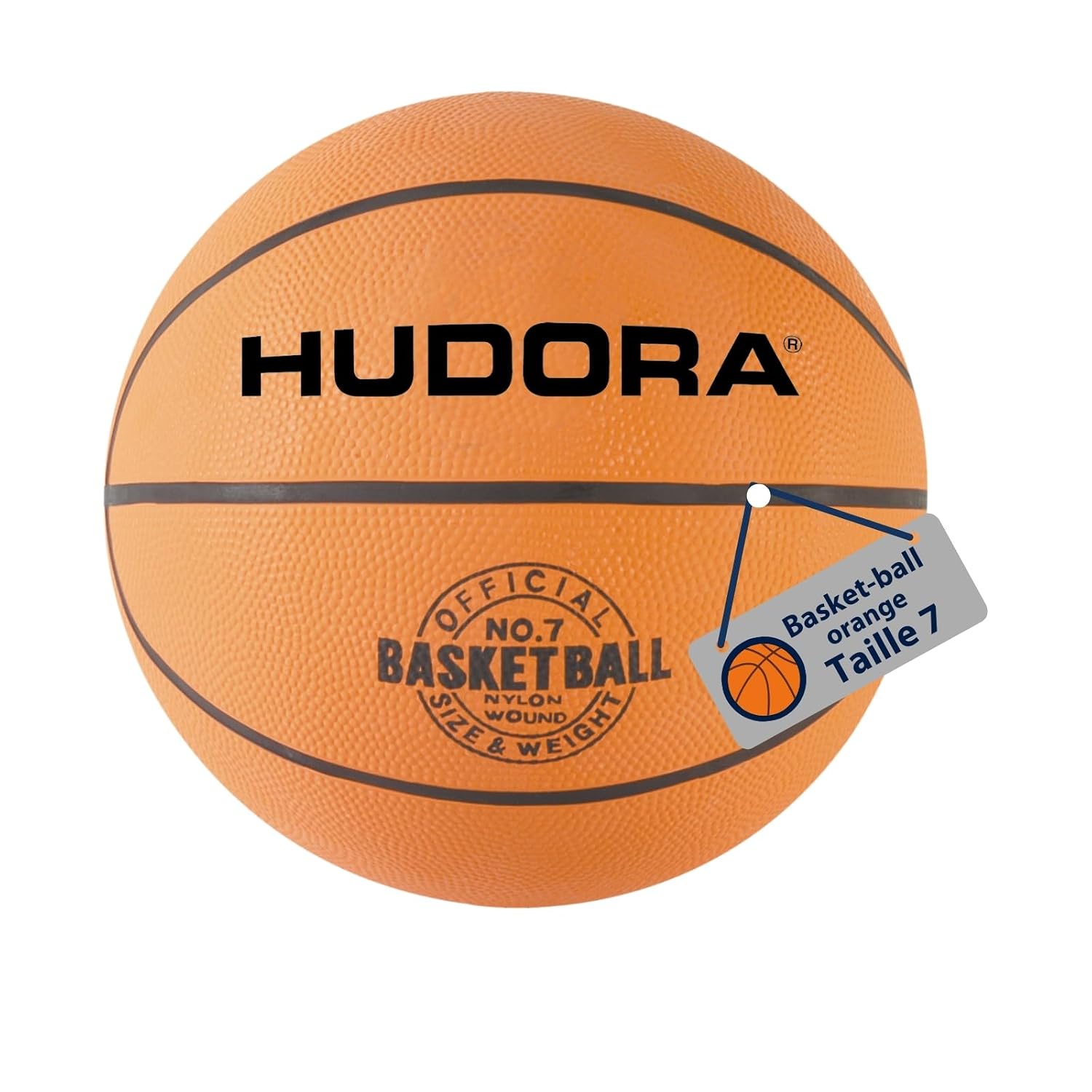 Hudora Pelota De Baloncesto Tamaño 7 71570 - Imagen 4