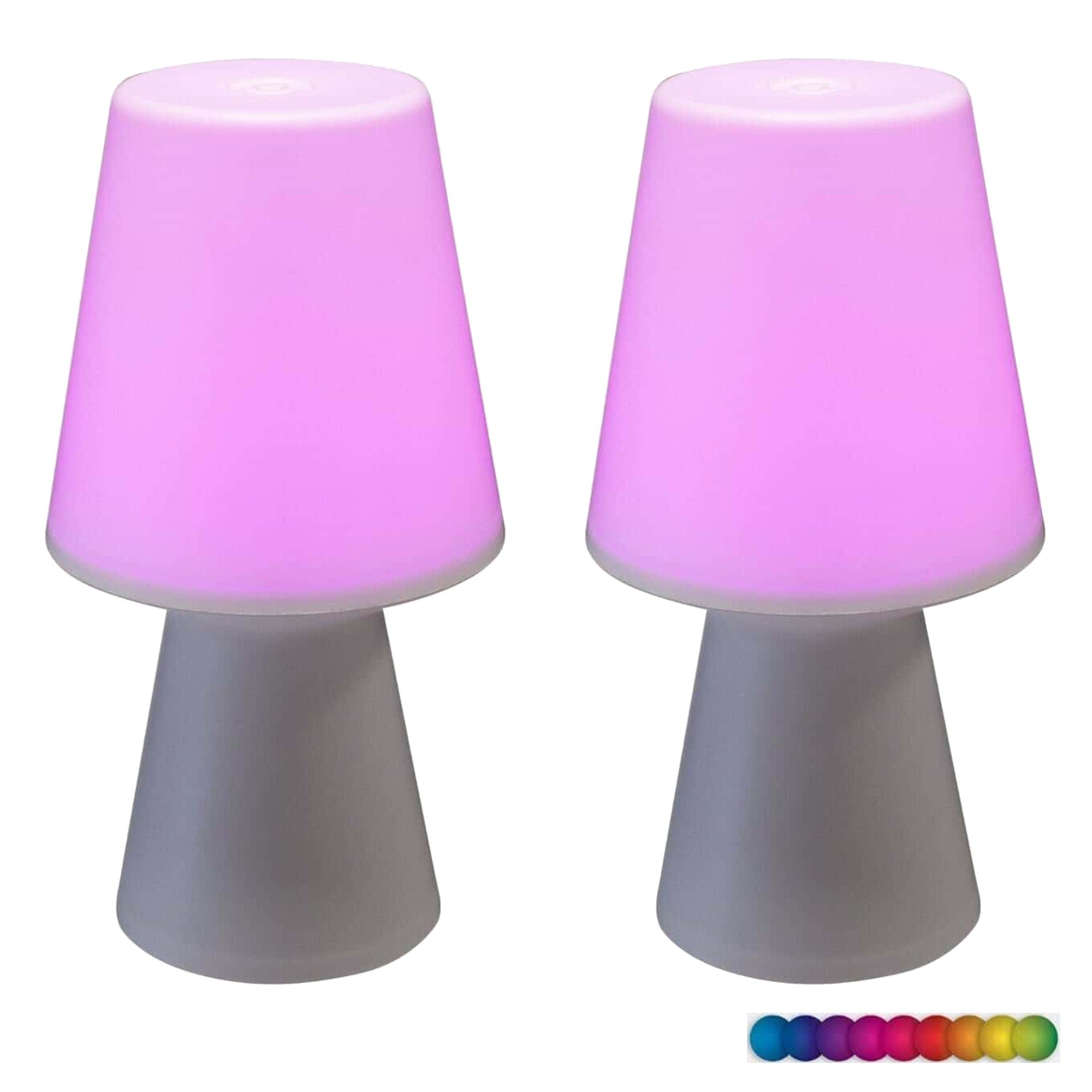 Lot De Lampes Led D Ext Rieur Sans Fil Avec Changements De Couleur