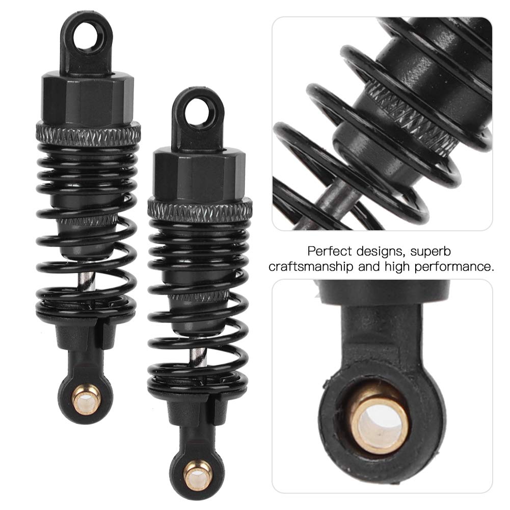 RC Car Metal Shock Damper Accessori di ricambio Nero 2 pezzi Adatto a 1:10 RC Car leggero (65MM) - 3