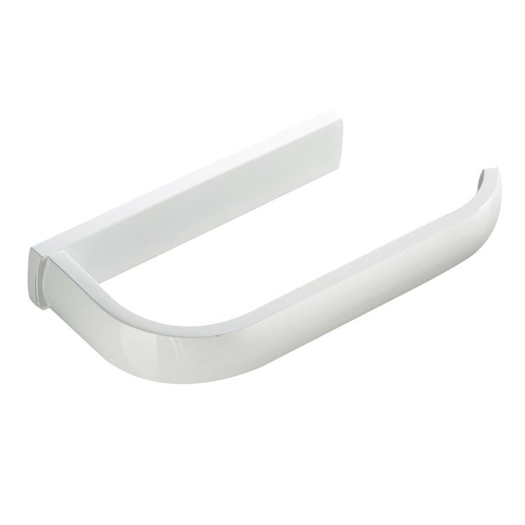 Uchwyt ścienny na papier toaletowy, odpowiedni do łazienki, kuchni, biura itp., 195 x 88 x 26 mm (biały)