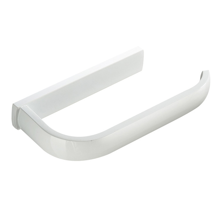 Uchwyt ścienny na papier toaletowy, odpowiedni do łazienki, kuchni, biura itp., 195 x 88 x 26 mm (biały)