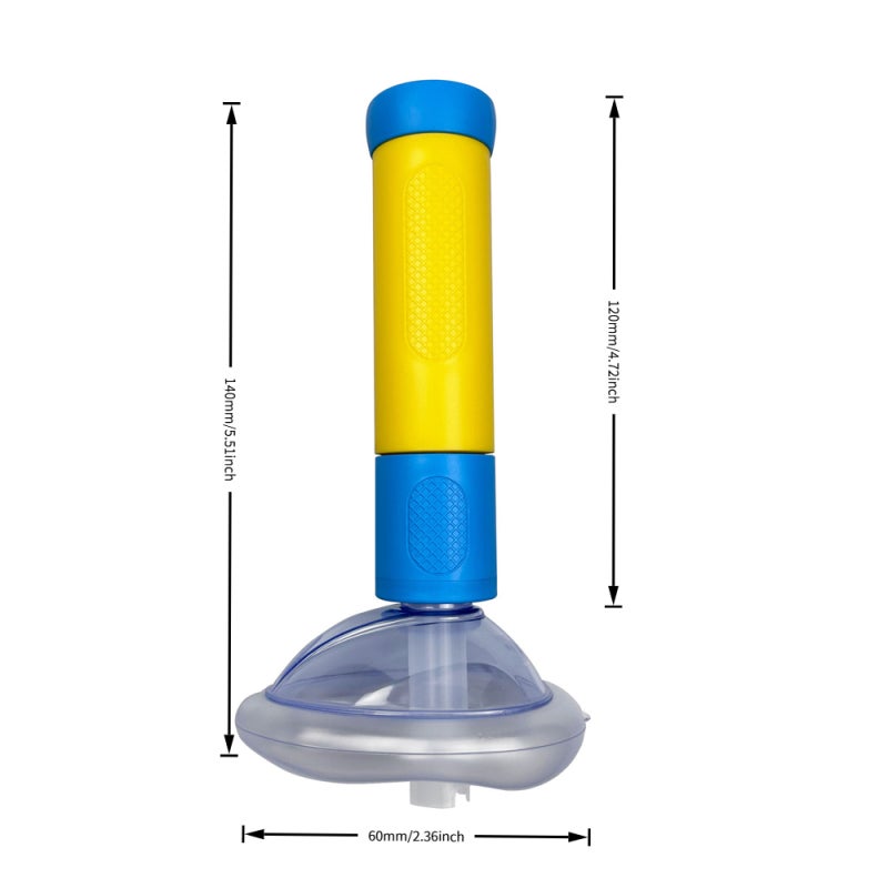 Dispositif de secours contre l'étouffement pour enfants et adultes, Avec 2 masques, Dispositif d'urgence portable contre l'étouffement - 7