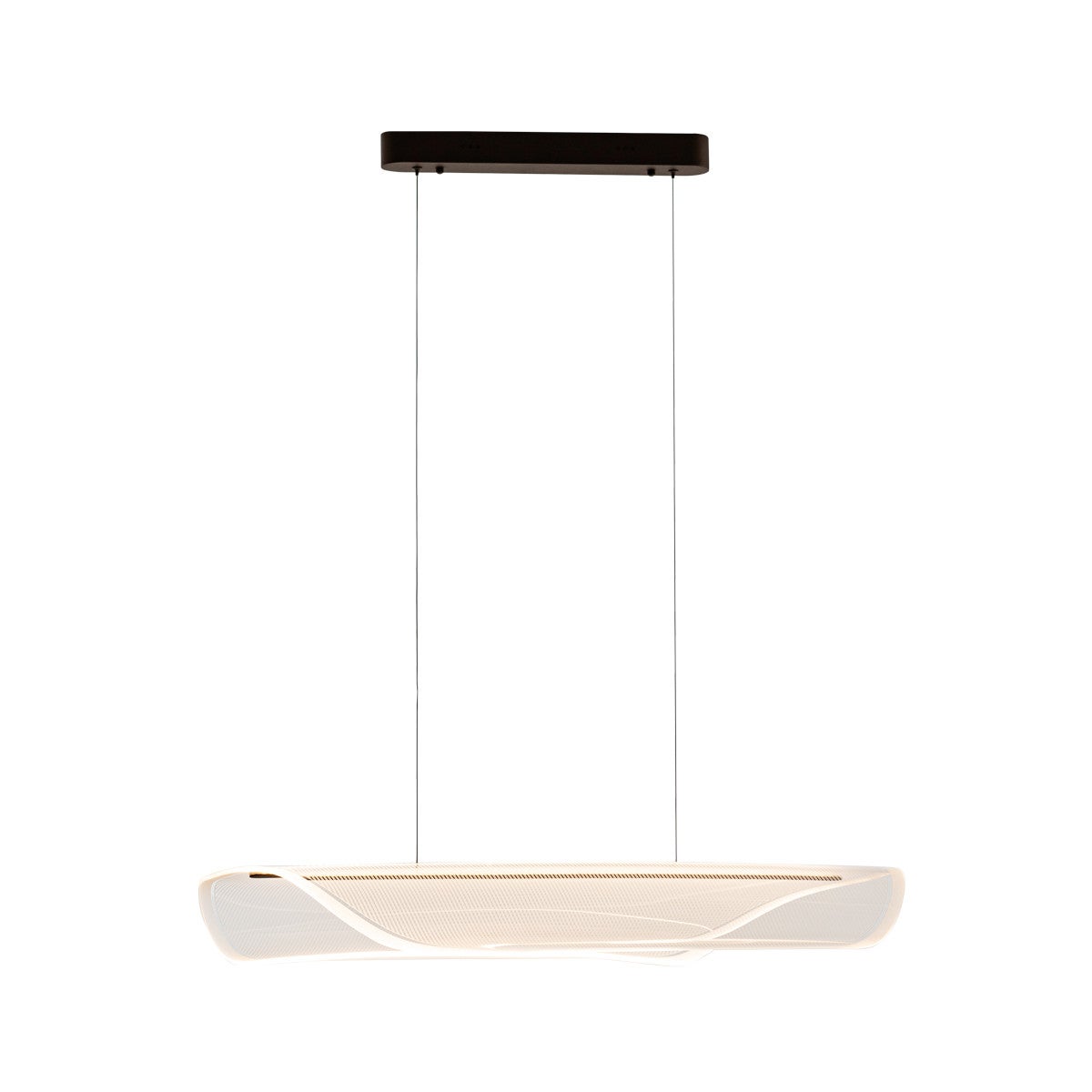 Lampa wisząca CASEL LED 32W Ciepła biel 1600lm przezroczysto-kawowy wym: 150 x 98 x 15 cm Italux