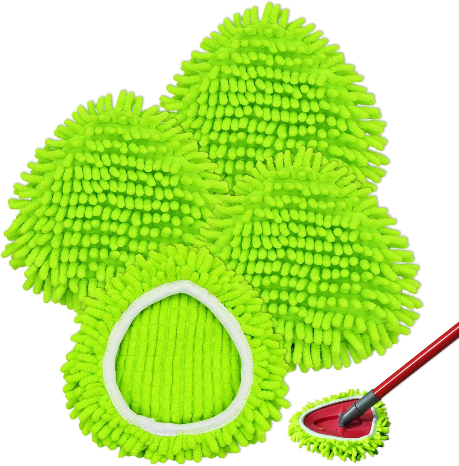 Wkłady do mopa z mikrofibry, wielokrotnego użytku końcówki do mopa, kompatybilne z mopami obrotowymi Vileda 2 w 1 EasyWring&amp;Clean