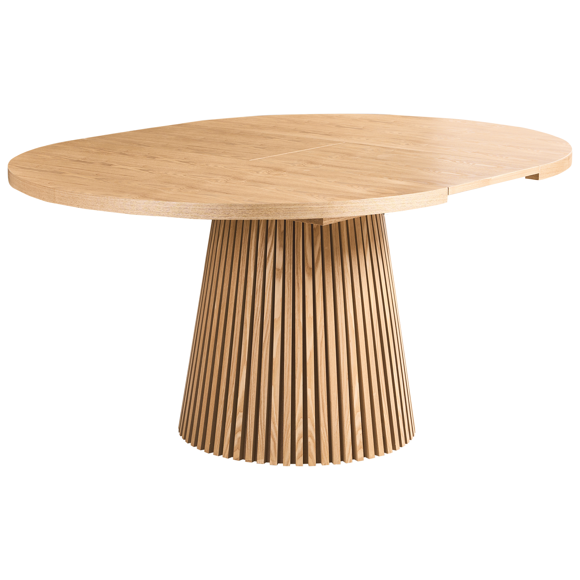 Beliani Mesa De Comedor Extensible Moore Fresno 120/160 Cm 120 Cm Claro , Leroy Merlin