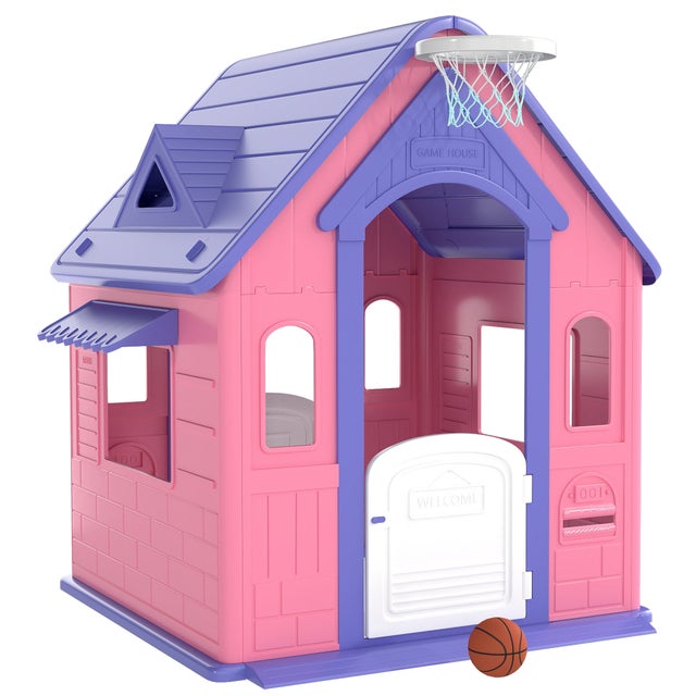 Casa Infantil AIYAPLAY PP Rosa e Roxo 132x118x124 cm 345-032V00PK