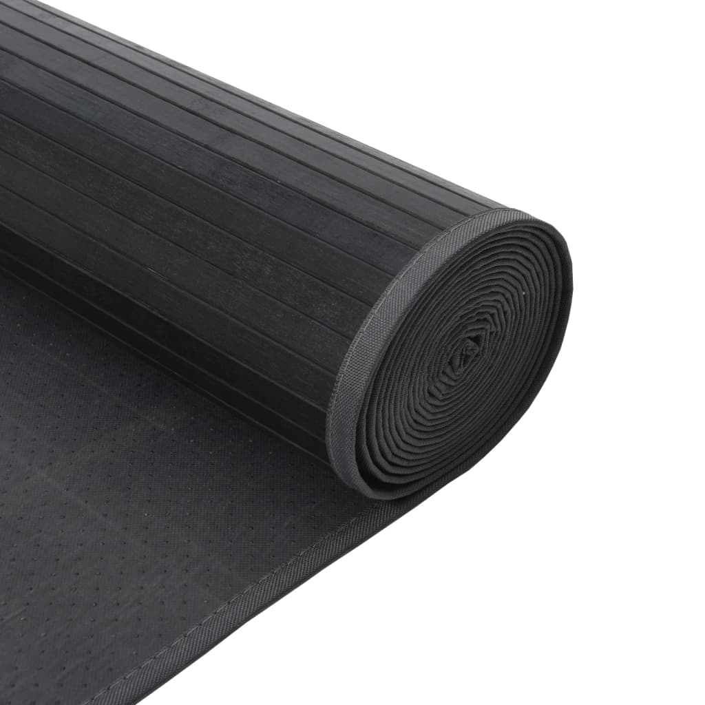 Tapis rectangulaire gris 60x500 bambou - 5