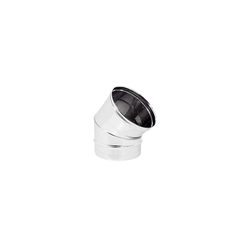 Gomito Per Canna Fumaria In Acciaio Inox 80 Mm – Resistente A Calore E Corrosione, Per Stufe E Camini