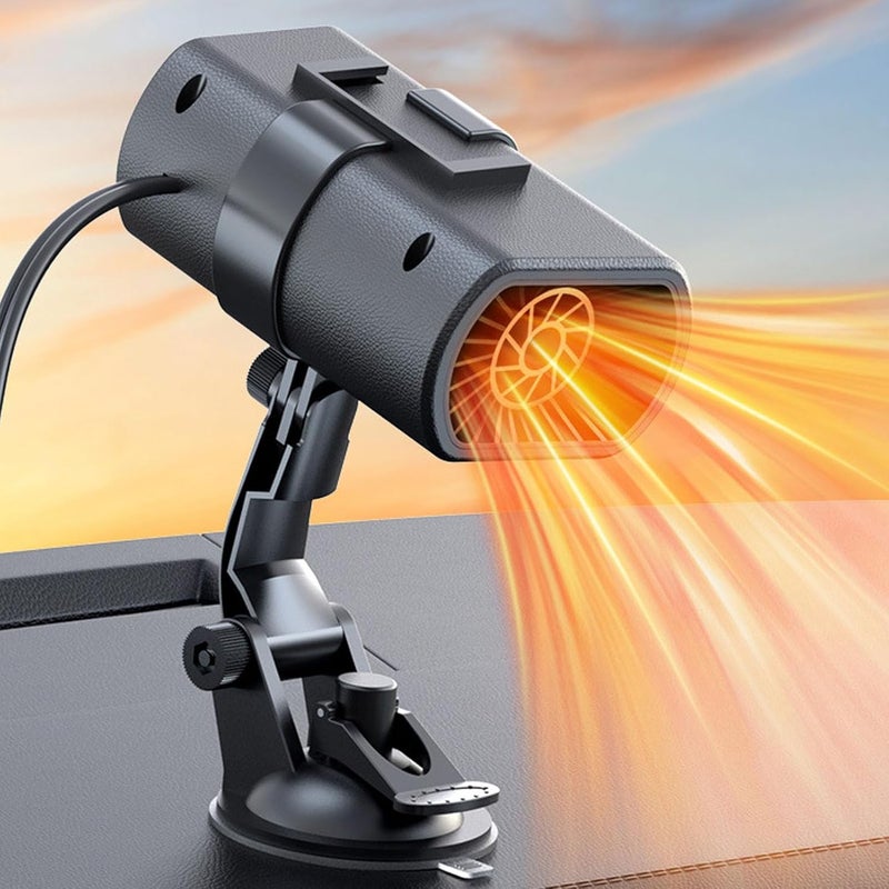 Przenośny ogrzewacz samochodowy 12 V 150 W z wtyczką do zapalniczki, szybkie nagrzewanie, odmrażanie szyb